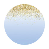 Lofaris Glitter Dots And Dark Blue Circle Birthday Backdrop